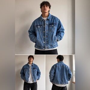 Original Use Blue Denim Trucker Jacket - Men's Casual Shirt Jacket
B38